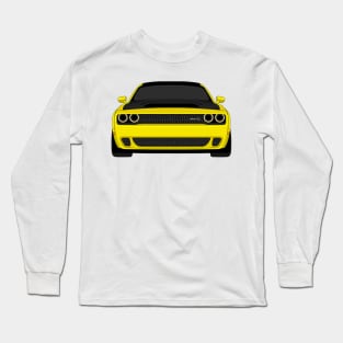 DODGE DEMON FRONT YELLOW Long Sleeve T-Shirt